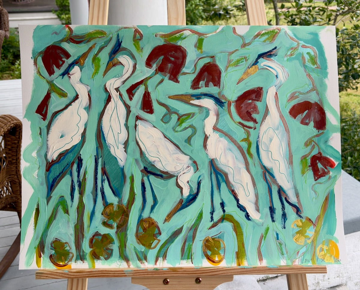 Teal Heron Study